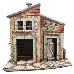 Casa napoletana a due ingressi cm 26x16,2x25 h