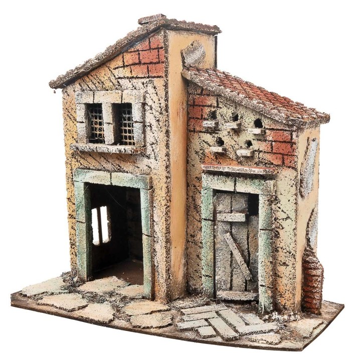 Neapolitan house with two entrances cm 26x16.2x25 h