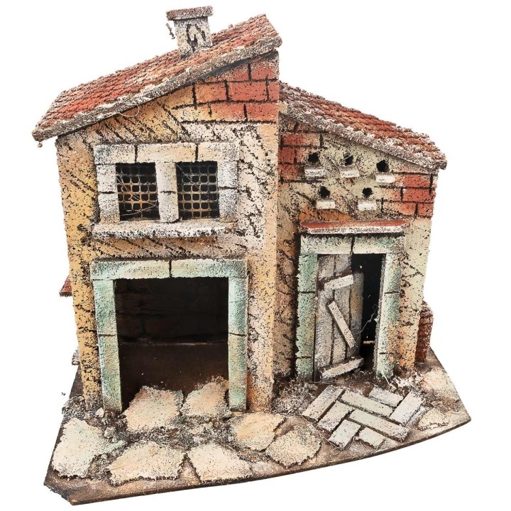 Casa napoletana a due ingressi cm 26x16,2x25 h