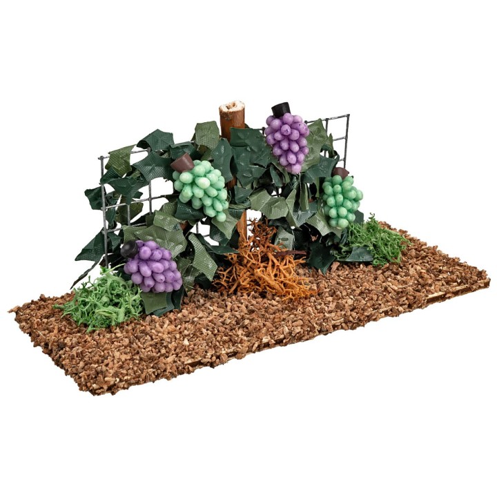 Vineyard with black and white grapes cm 11x5x5 h