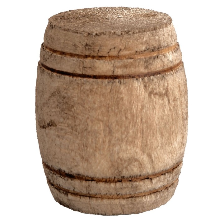 Barril de madera cm ø 3x3,6 h miniaturas belén