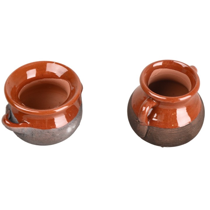 Set of 2 aged amphorae 4-5 cm