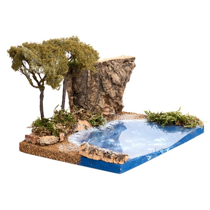 Ambientación marina con vegetación cm 19x14,5x13 h