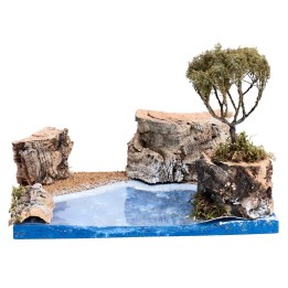 Marine landscape with islet 19x14.5x13 cm h