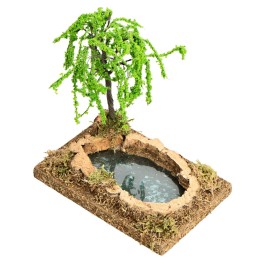 Estanque efecto profundidad con planta cm 12,5x8,5x14 h