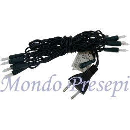 Cadena de 10 guisantes blancos a 220V. - Cod. 