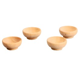Set 4 ciotole in legno ø 1,5 cm