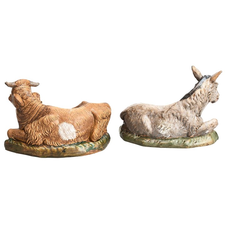 Set bue e asino Lux per statue h 10 cm Euromarchi