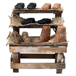 Wooden stall of the shoemaker cm 9x5x11 h