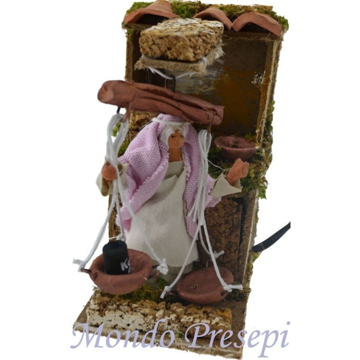 The woman in the weighing in movement