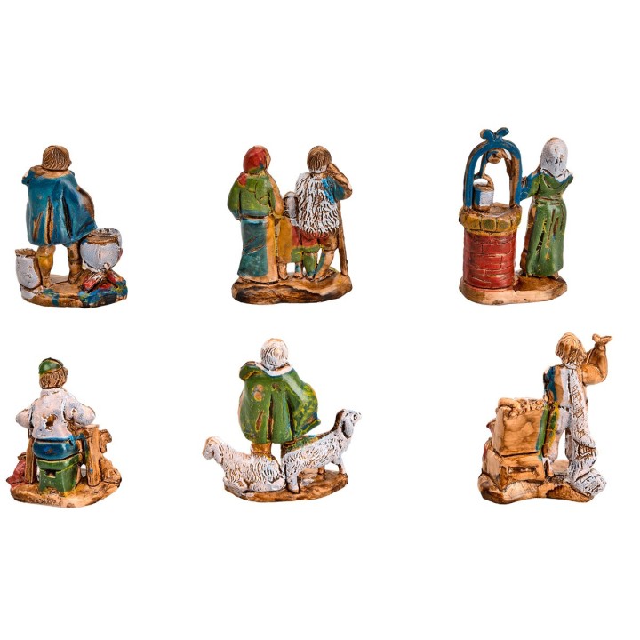 Juego de 6 figuritas 3,5 cm Euromarchi