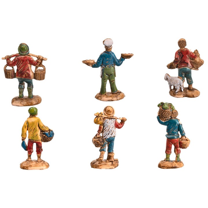 Set 6 statue Euromarchi 3,5 cm