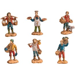 Set 6 statue Euromarchi 3,5 cm