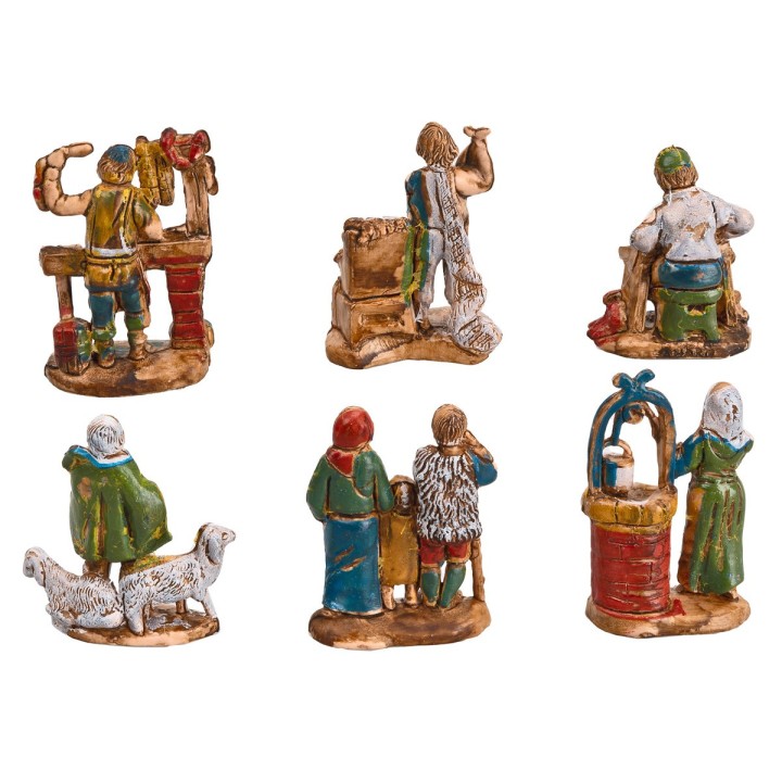Set of 6 figurines 3,5 cm Euromarchi