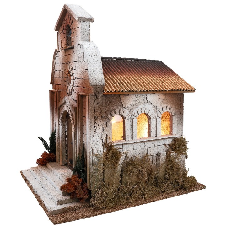 Church with bell tower for statues from 12-15 cm