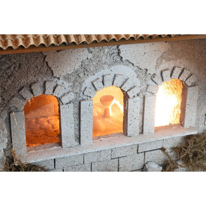 Iglesia con campanario para estatuas de 12-15 cm