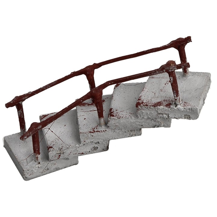 copy of Escalera curva con pasamanos orientado hacia la