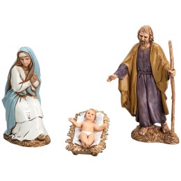 Natività 3 soggetti decoro ‘700 serie 10 cm Landi Moranduzzo
