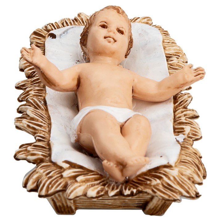 Natividad 3 figuras decoración ‘700 serie 10 cm Landi Moranduzzo