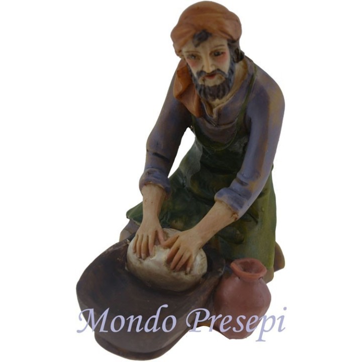 Uomo che impasta serie 9 cm