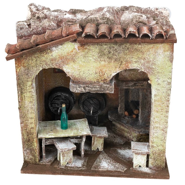 Osteria cm 18,5x14,5x21,5 h per statue da 10 cm