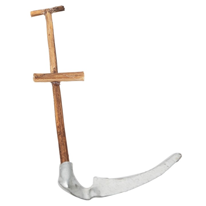 Hoz en metal con mango de madera 9,8 cm