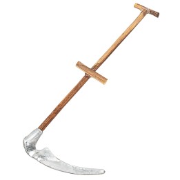 Falce in metallo con manico in legno 9,8 cm