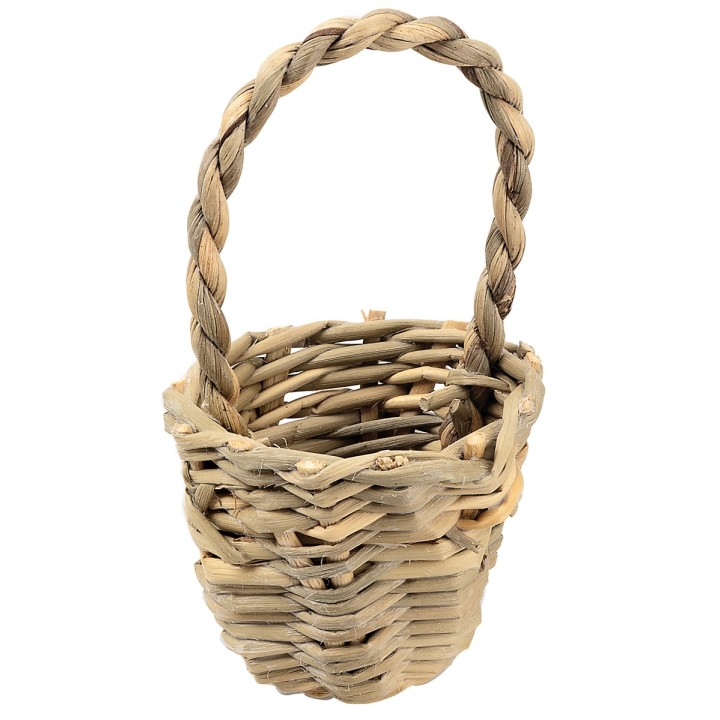Cesta de mimbre con asa Ø 3,1x6,4 cm