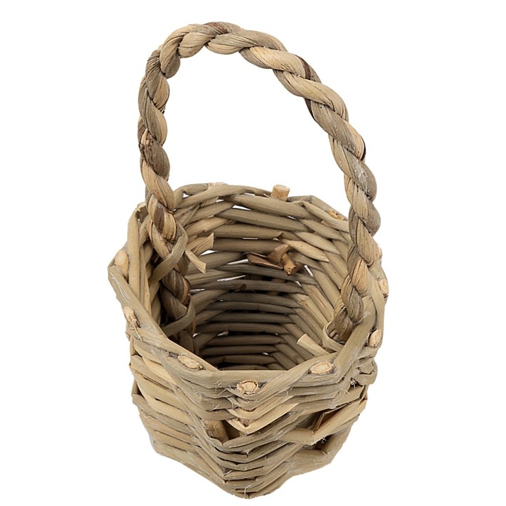 Cesta de mimbre con asa Ø 3,1x6,4 cm