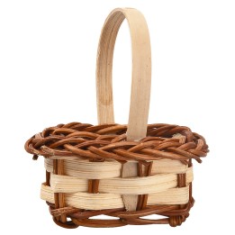 Cesta de mimbre con asa cm 6 h