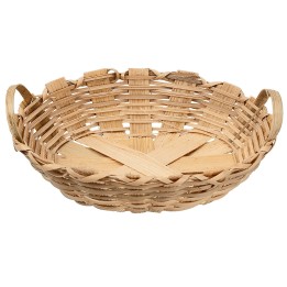 Cesta de mimbre con asa cm 10,3x7,2x4 h