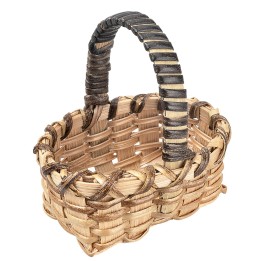 Cesta de mimbre con asa cm 5,8 h
