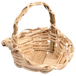 Wicker basket with handle cm 5.5x4,x4.5 h