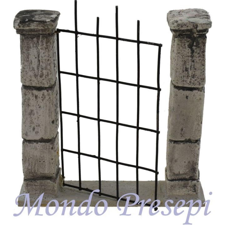 Cancelo dos columnas de 10,5x11 cm de altura.