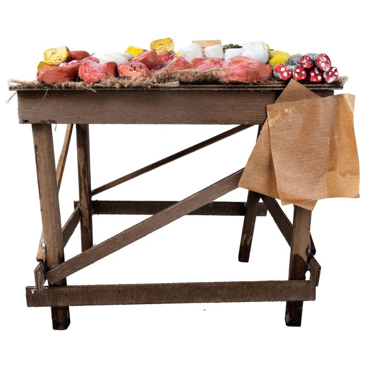 Mixed stall of cold cuts and cheeses cm 20x15x16 h
