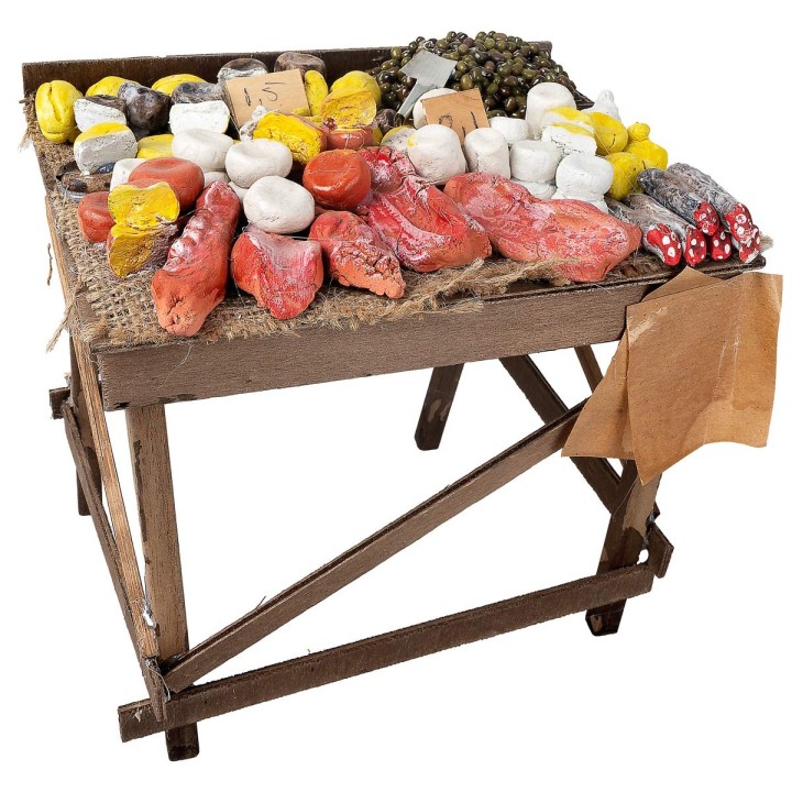 Banchetto misto di salumi e formaggi cm 20x15x15 h