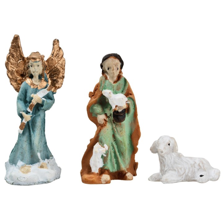Set Natività 3 cm 11 soggetti per presepe