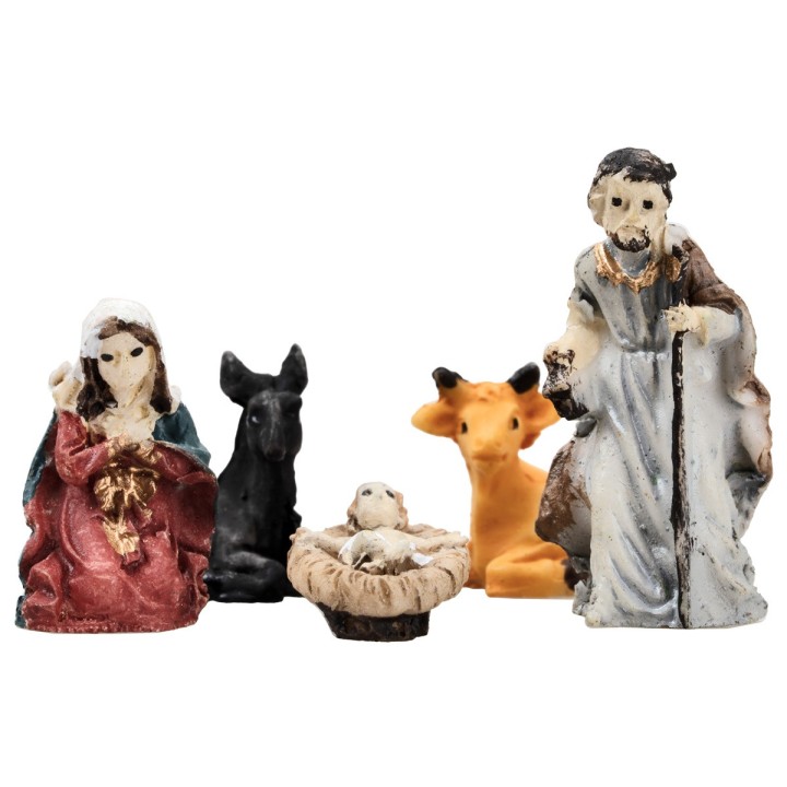 Set Natividad de 3 cm 11 sujetos para belén