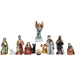 Set Natividad de 3 cm 11 sujetos para belén