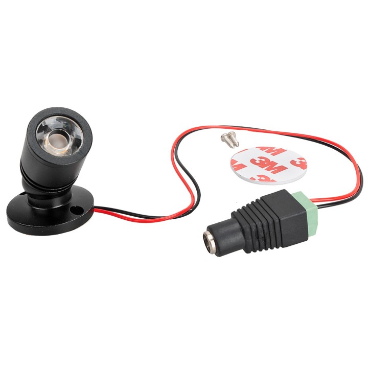 Adjustable spotlight with warm white light