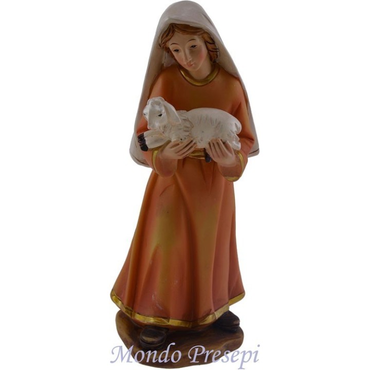 Cm 15 Bambina con agnello