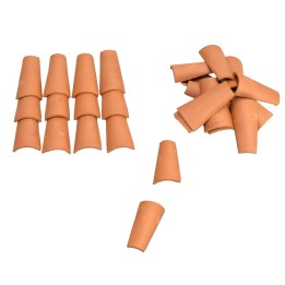 Coppi 50x23x6 mm in terracotta busta 25 pezzi