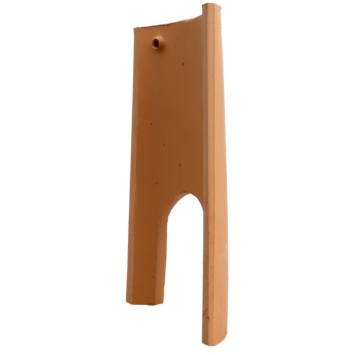 Tegola con porta in terracotta h 22 cm
