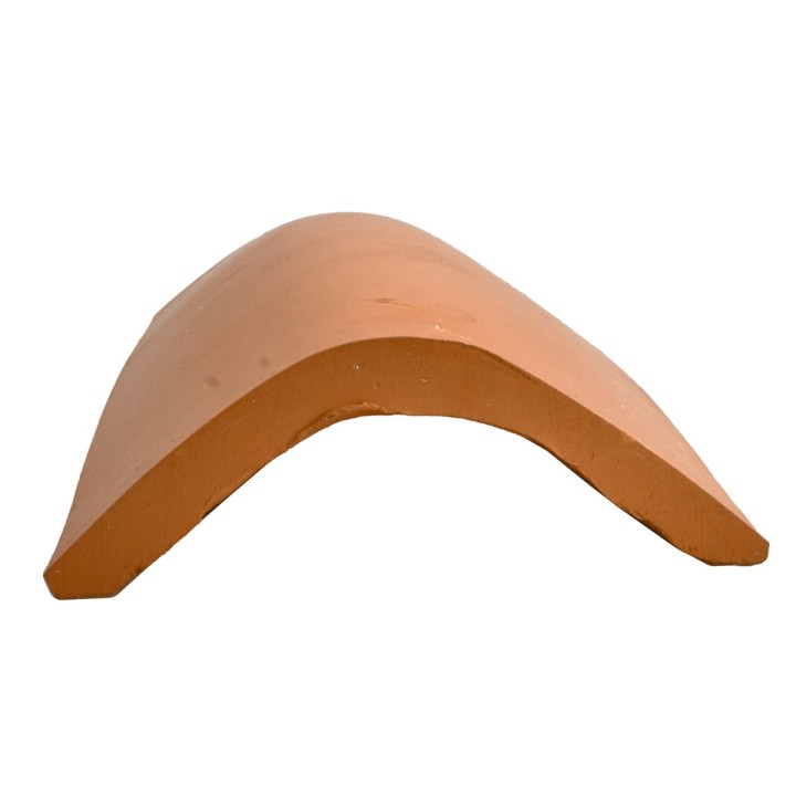 Teja con agujero en terracota h 22 cm