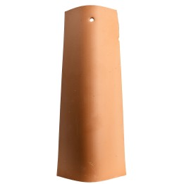 Tegola con foro in terracotta h 22 cm