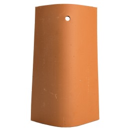 Tegola con foro in terracotta h 15,5 cm