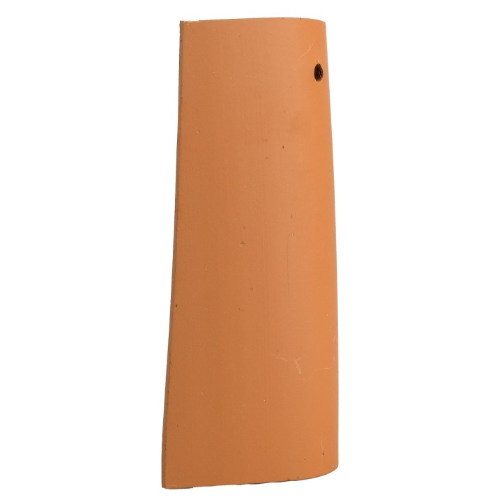 Tegola con foro in terracotta h 15,5 cm