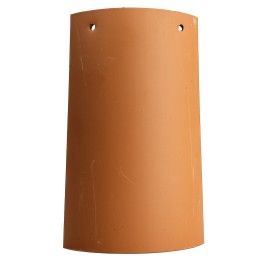 Tegola con fori in terracotta h 22 cm