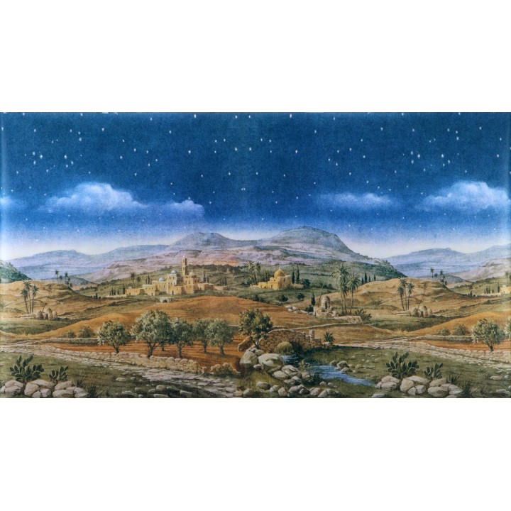 Paper with Arabic landscape 70x125 cm