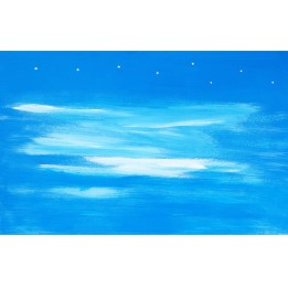 Papel cielo para belén con estrellas 100x70 cm